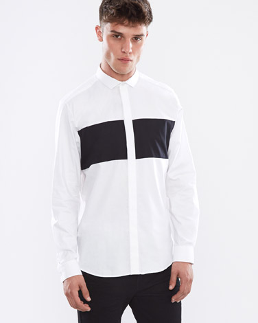 Paul Galvin Contrast Stripe Shirt
